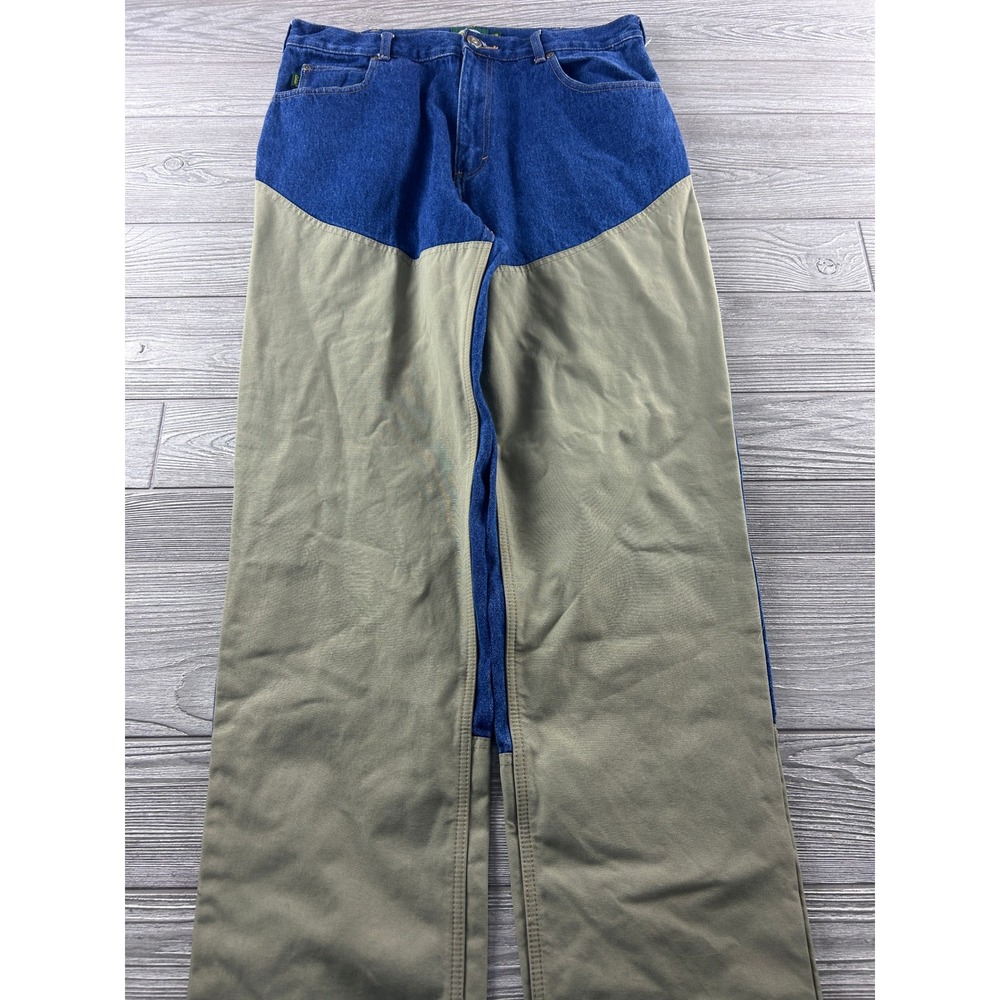 Cabelas Outdoor Gear Brush Pants Mens 36x34 Blue Denim Olive Nylon Field Hunting